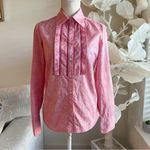 Robert Graham  Pink Ruffled Button Down Women's Shirt Photo 1