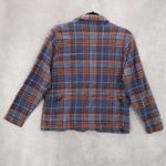 Wrangler Blue Flannel Plaid Vintage 90s Pockets Granny Cabin Scandinavian Large Photo 1