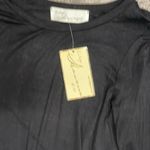 Vintage Havana  black boho lace trim long sleeve tunic Photo 4