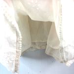 Aerie  XS Feminine Eyelet Lace Accent Tiered Mini Dress in Off-White Photo 2