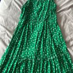 Pink Rose Green Ditsy Floral Babydoll Sundress Photo 0