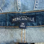J.Crew  mercantile blue denim high rise shorts in size 24 Photo 2