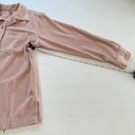 LL Bean Light‎ Pink Wide Wale Corduroy Oversized Button Up Cotton Shirt Size XS Photo 5