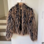 Free People We The Free Ombre All Night Faux Fur Jacket Photo 3