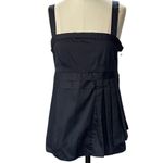 Marc by Marc Jacobs peplum pleated Black blouse Size 6 Photo 12