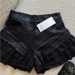 Akira Black shiny pleather shorts Photo 2