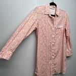 Joie Victoria's Secret Floral Long Length Button Down Sleep Shirt Womens Size XS Photo 4