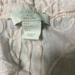 Saint Tropez West St. Tropez West 100 percent Linen Light Pink Sleeveless Embroidered Top Large Photo 4