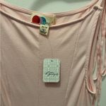 Free People  FP Beach Pink Tie-Strap Mini Dress XS Fairy, Beach Girl, Party NWT! Photo 3
