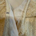 LC Lauren Conrad  small eyelet faux wrap ruffle belted dress D4 2411 Photo 8