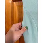 Escada Mint Green Virgin Wool Dress Women’s 42 Sleeveless Midi Made in Romania Size 10 Photo 9