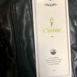 NWT Cinnie Black Faux Leather Hoodie Bomber Jacket Sweatshirt Layered Look sz L Size L Photo 13