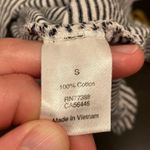 J. Crew striped ruffle sleeveless t shirt dress sz S GUC Black Photo 3