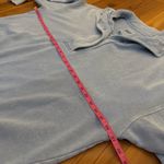 Aerie  Getaway Quarter Snap Sweatshirt Oversized American Eagle Large Denim Blue Photo 3