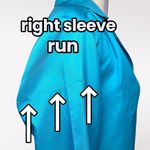 Vintage Gil & Co Blue Satin Button Up Blouse Long Sleeve Size Small Photo 7