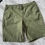 NYDJ  Women's Sage Green Flat Front Shorts Photo 0