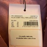 Missguided Blush Dobby Frill Peplum Top Photo 1