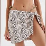 For Love & Lemons  Zebra Print Wrap Skirt NWT Size Small Photo 0