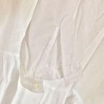 Polo  women's long sleeve voile ruffle hem drop waist tunic top blouse Photo 4