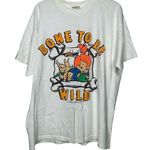 American Vintage 1994 vintage 90s 1990s Flintstones Bone To Be Wild white t-shirt Photo 0