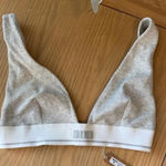 SKIMS  nwt grey and white bralette small Photo 0