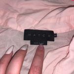 Hatch size 2 maternity button up top in light pink & pink lining casual comfy Photo 3