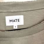 Mate the Label NWT Sage Organic Cotton Raw Neck Boxy Tee - Size S Photo 3
