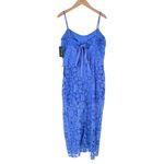 Taylor Periwinkle Blue Maxi Lace Dress With Corset Lace Up Back size 16 NWT Photo 8