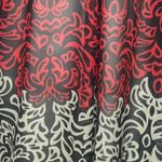 Chico's Jacket Womens XL Black Red Colorblock Scroll Travelers Topper Sheer Tunic Photo 4