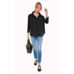 Tuckernuck Pomander Place Black Easy Polo Swing Sweatshirt Size M/L Photo 8