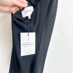 Reformation  | NWT Portia Scarf High Draped Neck Open Cowl Back Midi Dress Black Photo 6