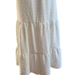 SheIn Crochet Midi Baby Doll Halter Dress Y2K Fairy White  Textured Tiered SZ SM Photo 4