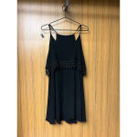 Lulus  Black Fringe Dress Women's Size‎ Small Party Cocktail Spaghetti Straps Photo 2
