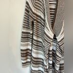 MODA International Wool Blend Cardigan Small Brown Photo 5