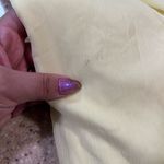 Valla Light Yellow Flutter Sleeve Midi Dress Size L Photo 8