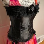 Vintage Corset cinched waister lace goth rave shape wear Photo 0