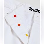 NWT MOTHER Women's Snacks! Double Dip Nerdy Chew Jeans size 33 White Photo 2