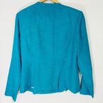Vintage Victoria Morgan turquoise blazer jacket Size 8 Photo 4