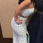 2 Piece Prom Dress Blue Size 0 Photo 1