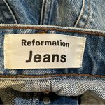 Reformation Cynthia Linen Patch High Rise Jeans Size 26 Photo 9
