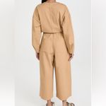 Rachel Comey PRISTINE!! ππ GILL COTTON SNAP FRONT UTILITY JUMPSUIT TAN SZ 0 Photo 2