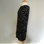 H&M  Navy Blue Yellow White Long Sleeve Floral Dress Size 12 Photo 4