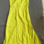 Vintage Style Olive Green Pleated Halter Dress with Center Knot Design Fit S/XS Photo 5