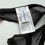 Intimissimi Black Lace Brown Trim Garter Belt One Size NWOT Photo 2