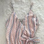 The Jetset Diaries Mini Wrap Dress Floral Print Spaghetti Strap Cream Medium New Photo 3