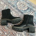 BOC by Born Monika Platform Moto Boots Size 7 Black Photo 7