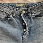 Topshop  Moto distressed ripped raw hem light blue Y2K jeans, size 26x30” spring Photo 6