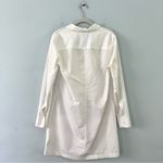 Equipment  Femme Knox Lace Up White Cotton Mini Tunic Dress Photo 4