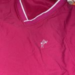 Ashworth  medium water resistant women’s v neck pink white pullover jacket Photo 8