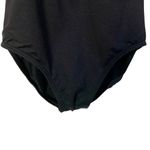 Cheer Fantastic Mock Turtleneck Midriff Zip Back Bodysuit 2XL Black Long Sleeve Size XXL Photo 5